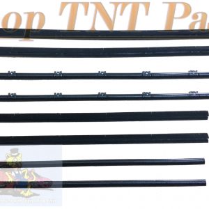 New Reproduction 1967 Plymouth GTX 2 Door Sedan 8 Piece Window Felt Set Top Catwhiskers