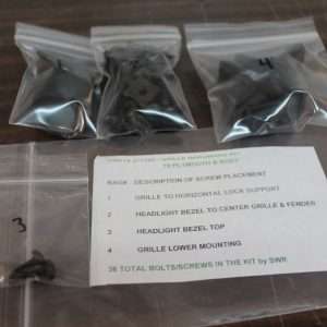 1970 Plymouth Belvedere And Satellite Grille Hardware Kit 36 Piece Set