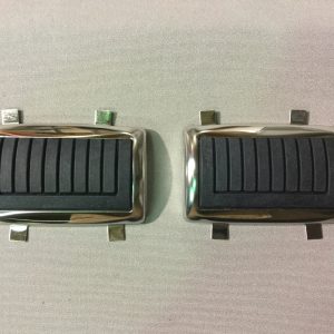 New Show Quality 1966-1970 Mopar A & B Body Clutch And Brake Pedal Polished Stainless Steel Pedal Bezels