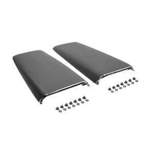 1969-1972 Mopar A & B Body Twin Hood Scoops With Chrome Bezels Licensed