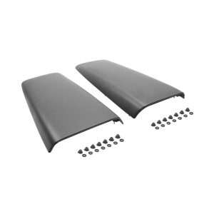 1969-1972 Mopar A & B Body Twin Hood Scoops With Black Bezels 